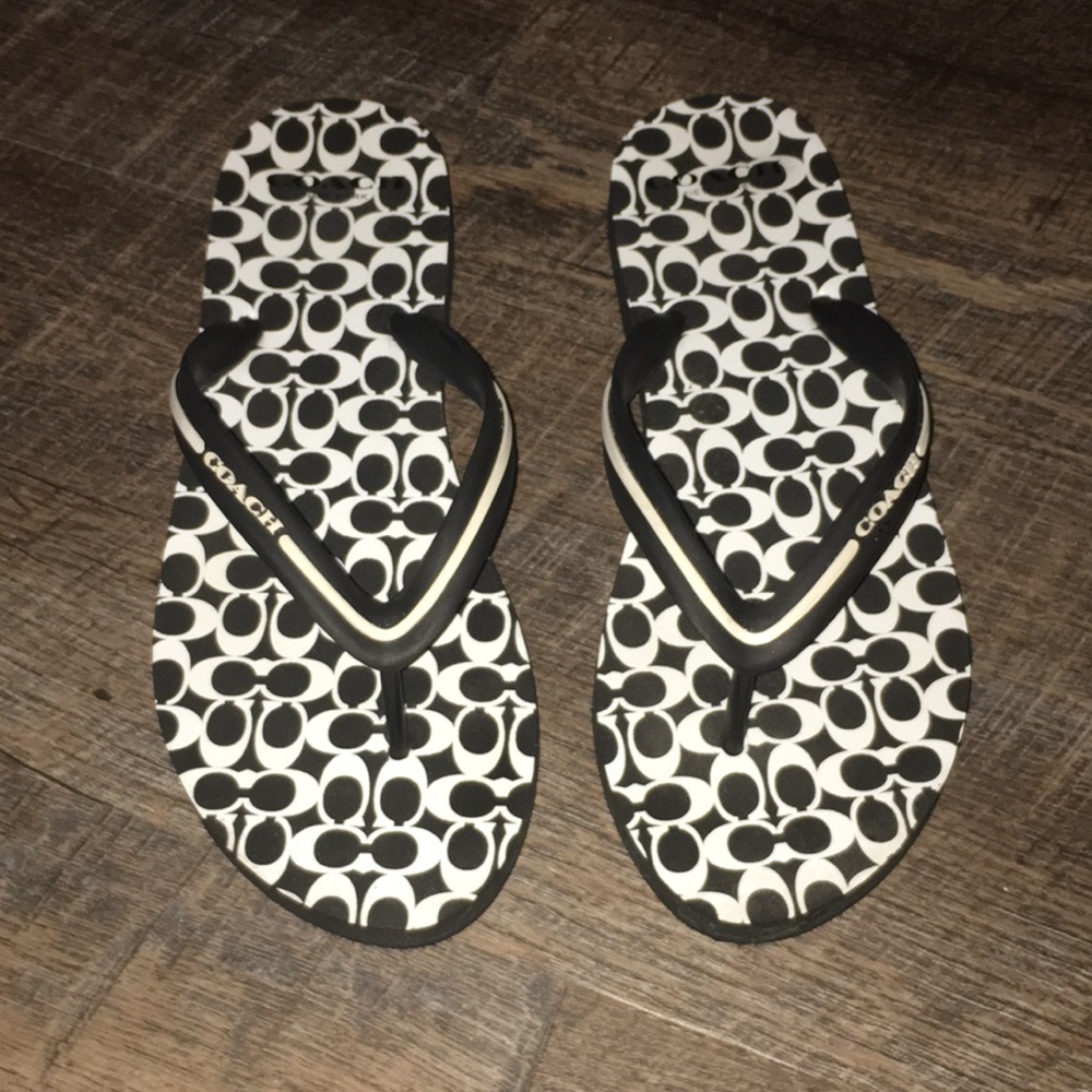 Coach flip flops